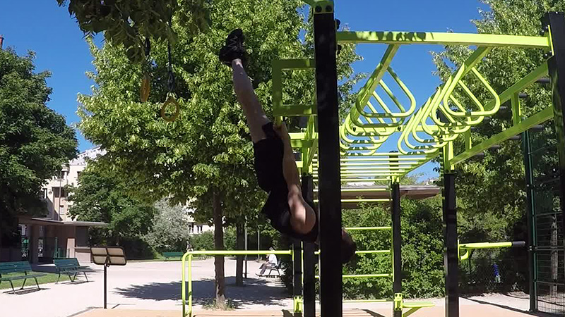 Front Lever niveau 7 - Suspension Inversé